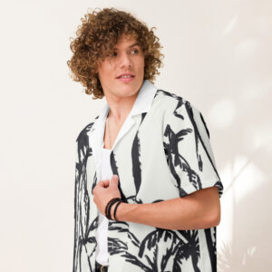unisex button beach shirt
